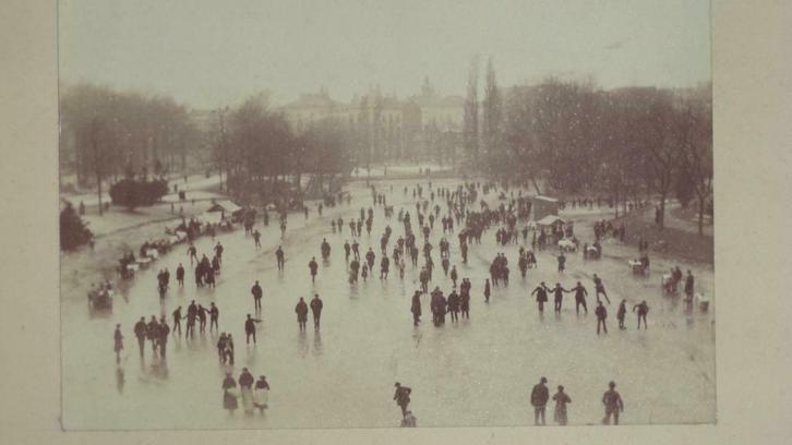 1884 orig. albumen silver gelatine foto Antwerpen wereldexpo, Verzamelen, Foto's en Prenten, Foto, Ophalen of Verzenden