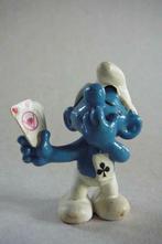 card player smurf : circled cards oude Smurf schtroumpf Peyo, Envoi, Schtroumpfs, Utilisé, Statue ou Figurine