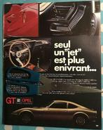 Publicité ancienne Opel GT de 1970, Collections, Comme neuf, Envoi, Voitures