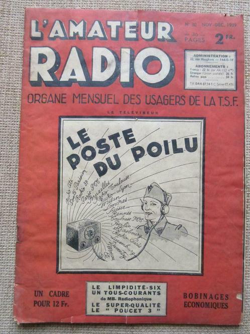 Revue TSF mensuel  l'amateur radio nov-dec 1939, Antiquités & Art, Antiquités | TV & Hi-Fi, Enlèvement ou Envoi