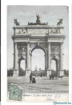 Milano Milaan l'arco della pace 1910, Gelopen, Ophalen of Verzenden, Voor 1920, Italië