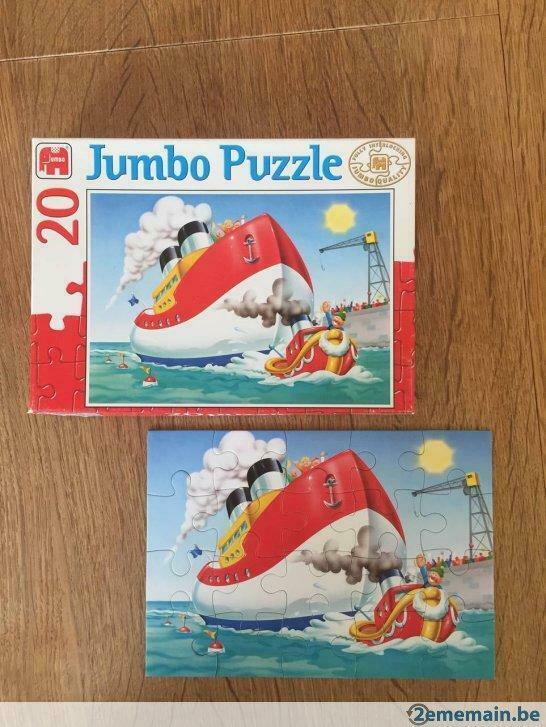 puzzle Paquebot et remorqueur, 20 pieces (Jumbo), Kinderen en Baby's, Speelgoed | Kinderpuzzels, Gebruikt, Ophalen