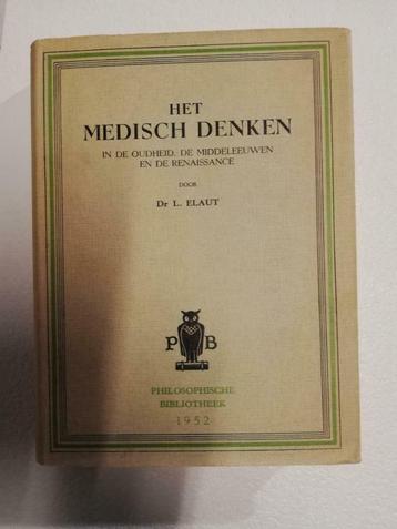 livre "Pensée médicale ancienne, ...", 1952, Enlèvement ou Envoi, Utilisé, Autres sciences