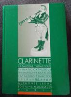 Clarinette (catalogue thématique) • GRAND FORMAT, Livres, Musique, Autres sujets/thèmes, Utilisé, Enlèvement ou Envoi