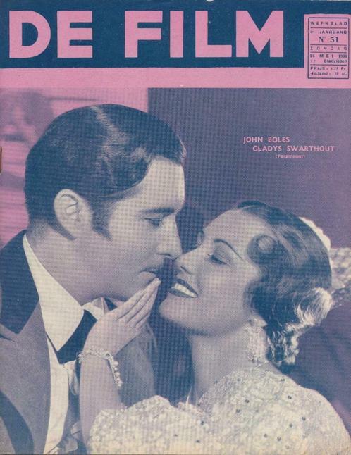 De Film (weekblad, jaargang 9, n° 51, 1936, Patria), Livres, Journaux & Revues, Enlèvement ou Envoi