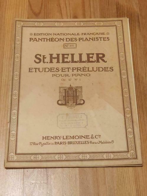 Partitions : St. Heller Etudes et préludes pour piano N 857, Muziek en Instrumenten, Bladmuziek, Gebruikt, Les of Cursus, Klassiek