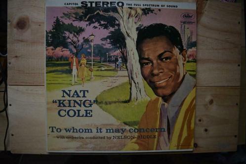 2 LP NAT KING COLE TO WHOM IT MAY CONCERN, CD & DVD, Vinyles | Jazz & Blues, Utilisé, Jazz et Blues, Enlèvement ou Envoi