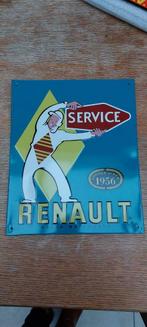 Metalen reclamebord Service Renault, Verzamelen, Ophalen of Verzenden, Nieuw, Reclamebord