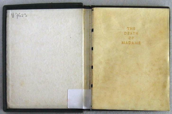 The Death of Madame 1931 Mme De La Fayette Oplage van 325 ex, Antiek en Kunst, Antiek | Boeken en Manuscripten, Ophalen of Verzenden