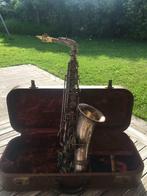 Antieke saxofoon Franck Holton & Co, Ophalen, Gebruikt, Alt, Met koffer