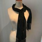 Feestelijke sjaal in fluweel zijde, zwart en langwerpig, Kleding | Dames, Mutsen, Sjaals en Handschoenen, Ophalen of Verzenden