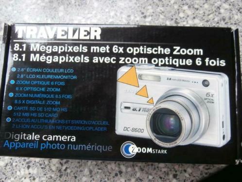 Fototoestel Traveler DC - 8600, Audio, Tv en Foto, Fotocamera's Digitaal, Gebruikt, Compact, Overige Merken, 4 t/m 7 keer, Ophalen of Verzenden