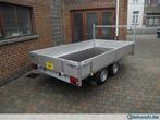 Geremde verlaagde plateauaanhangwagen 3,15x1,5m te Aalst, Nieuw, Ophalen