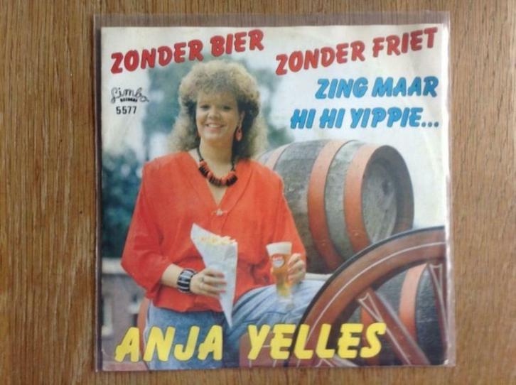 single anja yelles, Cd's en Dvd's, Vinyl Singles, Single, Nederlandstalig, 7 inch, Ophalen of Verzenden