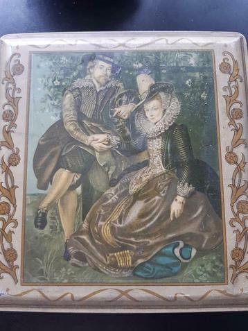 Blik met afbeelding van schilderij van Rubens  beschikbaar voor biedingen