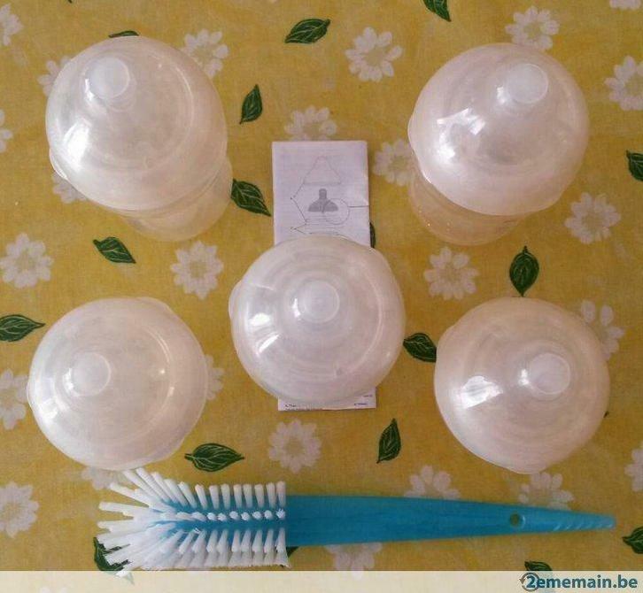 Lot 5 biberons Nuby, Kinderen en Baby's, Babyvoeding en Toebehoren, Gebruikt, Overige typen, Ophalen of Verzenden