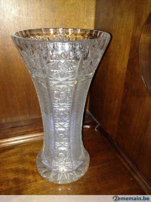 Vase en cristal taillé taille moyenne, Antiquités & Art, Antiquités | Verre & Cristal