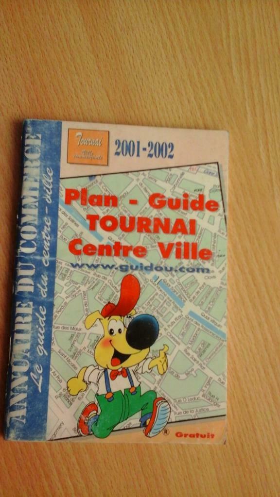 plan poche ville de Tournai  H: 15x10cm, Enlèvement ou Envoi, Comme neuf, Guide de balades à vélo ou à pied, Benelux