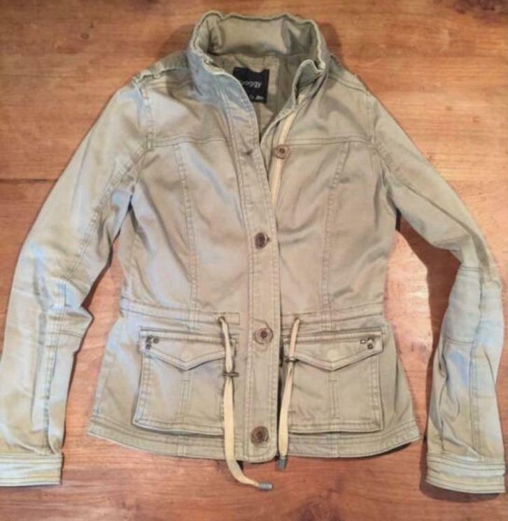 Kaki zomerjas (XS), Kleding | Dames, Jassen | Zomer, Gedragen, Maat 34 (XS) of kleiner, Groen, Ophalen of Verzenden