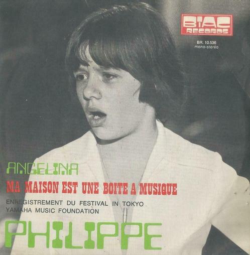 Philippe – Angelina / Ma maison es tune boite a musique, Cd's en Dvd's, Vinyl Singles, Gebruikt, Single, Pop, 7 inch, Ophalen of Verzenden
