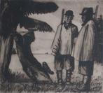 ets Robert Crommelynck (1895-1968) Jachttafereel, Antiek en Kunst, Ophalen of Verzenden