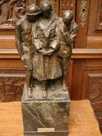 1940 Jules BERCHMANS guerre mond. statue bronze soldats Niké, Enlèvement