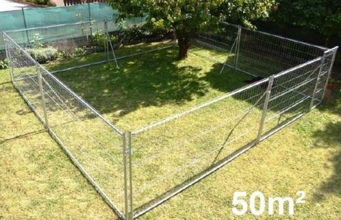 Chenil 50m² enclos chien XXL parc chien GALVANISE NEUF, Animaux & Accessoires, Accessoires pour chiens, Neuf, Envoi