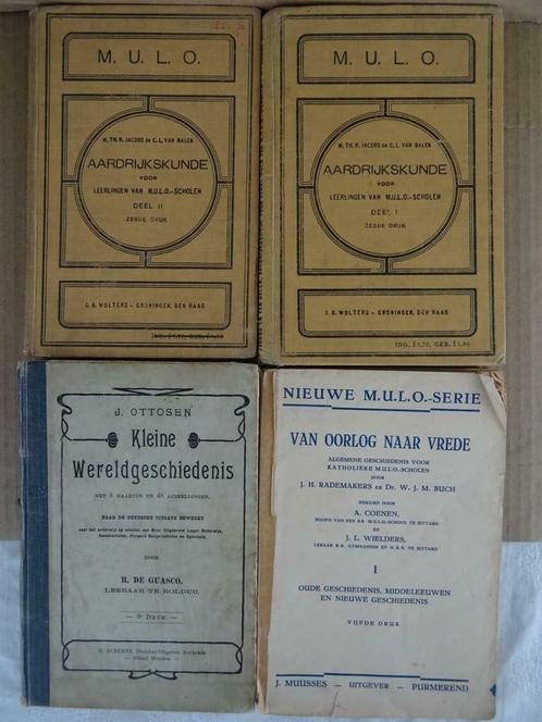 Collection de livres scolaires Mulo ancien Livre 1909-1946, Antiquités & Art, Antiquités | Livres & Manuscrits, Enlèvement ou Envoi