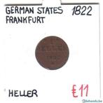 heller 1822    frankfurt     duitsland, Postzegels en Munten, Munten | Europa | Euromunten, Duitsland, Ophalen of Verzenden