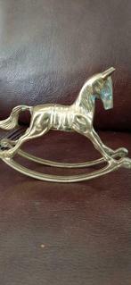 Cheval en laiton, Balançoire, Antiquités & Art, Antiquités | Bronze & Cuivre, Enlèvement ou Envoi