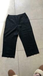 Pantalon en lin noir 42 Betty Barclay, Trois-quarts, Noir, Porté, Taille 42/44 (L)