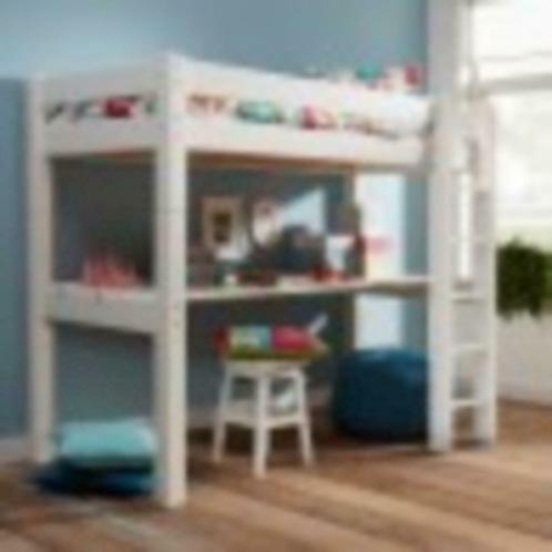 Mezzanine bed met rechte ladder en bureau H169 90x200, Kinderen en Baby's, Kinderkamer | Stapelbedden en Hoogslapers, Hoogslaper