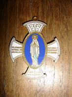 insigne religieuse Pélérinage national de Bruxelles, Verzamelen, Religie, Gebruikt, Ophalen of Verzenden
