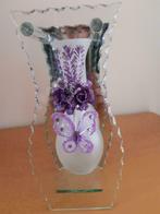 Decoratieve bloemenvaas nieuw!, Wit, Nieuw, Ophalen of Verzenden, Glas