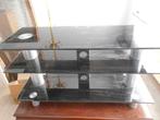 Tv-tafel, Ophalen, Gebruikt, 100 tot 150 cm, Glas