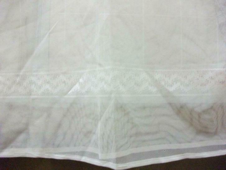 Vintage witte glasgordijnen, Antiek en Kunst, Curiosa en Brocante, Ophalen of Verzenden