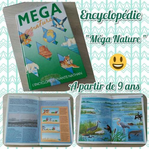 Encyclopédie :"Méga Nature "(Nathan)à partir de 9 ans, Livres, Encyclopédies, Utilisé, Autres sujets/thèmes, Enlèvement ou Envoi