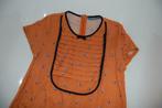 Robe orange manches courtes (152) Fred & Ginger, Comme neuf, Fille, Robe ou Jupe, Enlèvement ou Envoi