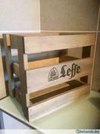 Prachtige houten krat Leffe, Verzamelen, Biermerken, Gebruikt