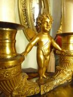 petit lampe angelot en bronze, Antiek en Kunst, Ophalen