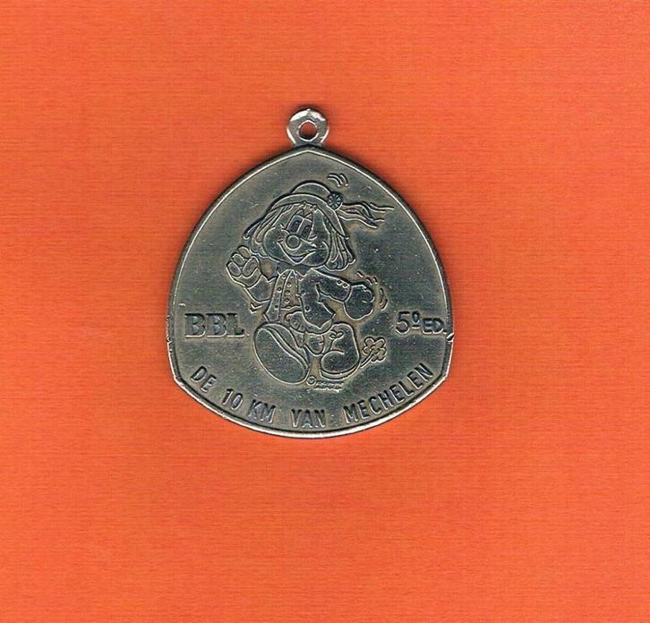 Medaille "De 10 km van Mechelen" 5de Editie - BBL, Postzegels en Munten, Penningen en Medailles, Overige materialen, Ophalen of Verzenden