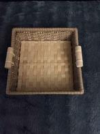 Rieten servethouder - 17 X 17 cm, Huis en Inrichting, Woonaccessoires | Dienbladen, Gebruikt