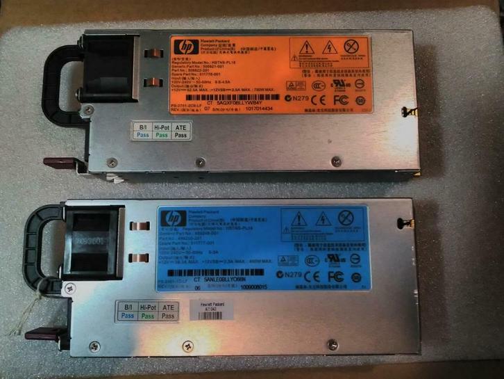 Alimentation HP Proliant 460W/750W 511777-001 511778-001, Computers en Software, Pc- en Netwerkkabels, Gebruikt, Ophalen of Verzenden