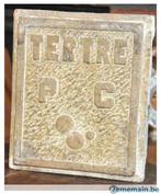 plaque beton  club sportif tertre P C, Enlèvement