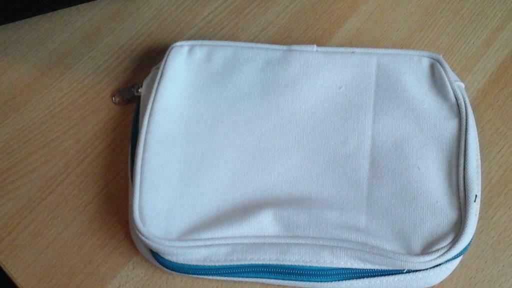 sacoche en toile blanche  24x18cm, Enlèvement ou Envoi, Neuf, Blanc, Sac à main