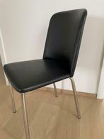 Chaise similicuir noir - peut servir de chaise de bureau, Maison & Meubles, Chaises, Comme neuf, Synthétique, Noir, Une