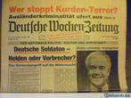 Deutsche Wochen-Zeitung, krant, Duitsland, feb.- marz 1995, Boeken, Tijdschriften en Kranten, Gelezen, Verzenden