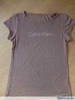 Calvin Klein - Paars/taupe bloesje. Maat S, Kleding | Dames, Ondergoed en Lingerie, Calvin Klein, Ophalen of Verzenden, Paars