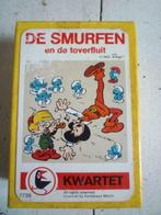 Raaf-Kwartetspel De smurfen en de toverfluit – 1983, Smurfen, Boek of Spel, Gebruikt, Ophalen of Verzenden