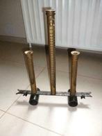 Vintage sixties kandelaar met veren ressorts koper smeedwerk, Ophalen of Verzenden